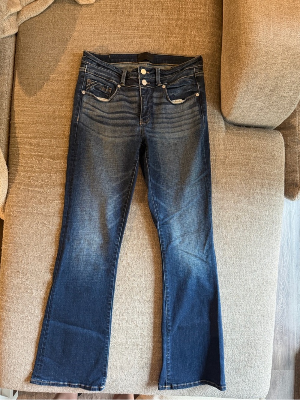 Buckle Women's Dark Blue Flare Jeans